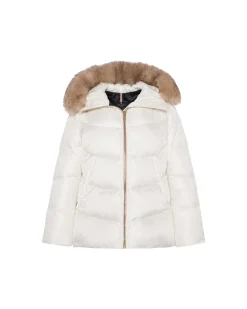 APRES-SKI JACKET WITH DETACHABLE TOSCANA LAMB HOOD TRIM