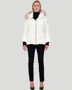 APRES-SKI JACKET WITH DETACHABLE TOSCANA LAMB HOOD TRIM