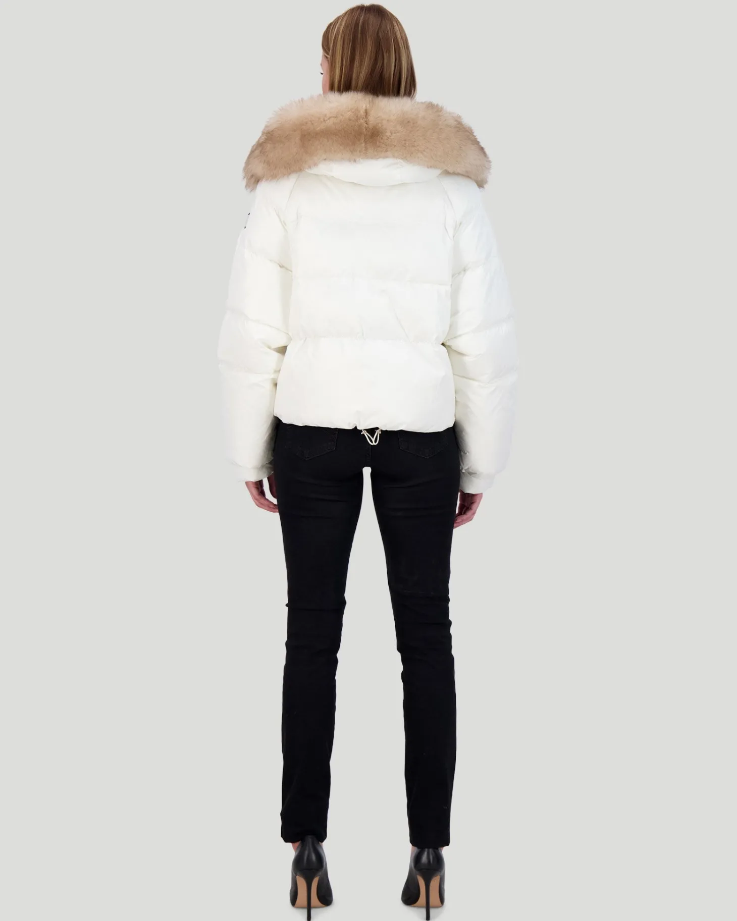 APRES-SKI JACKET WITH DETACHABLE TOSCANA LAMB HOOD TRIM