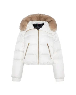 APRES-SKI JACKET WITH DETACHABLE TOSCANA LAMB HOOD TRIM