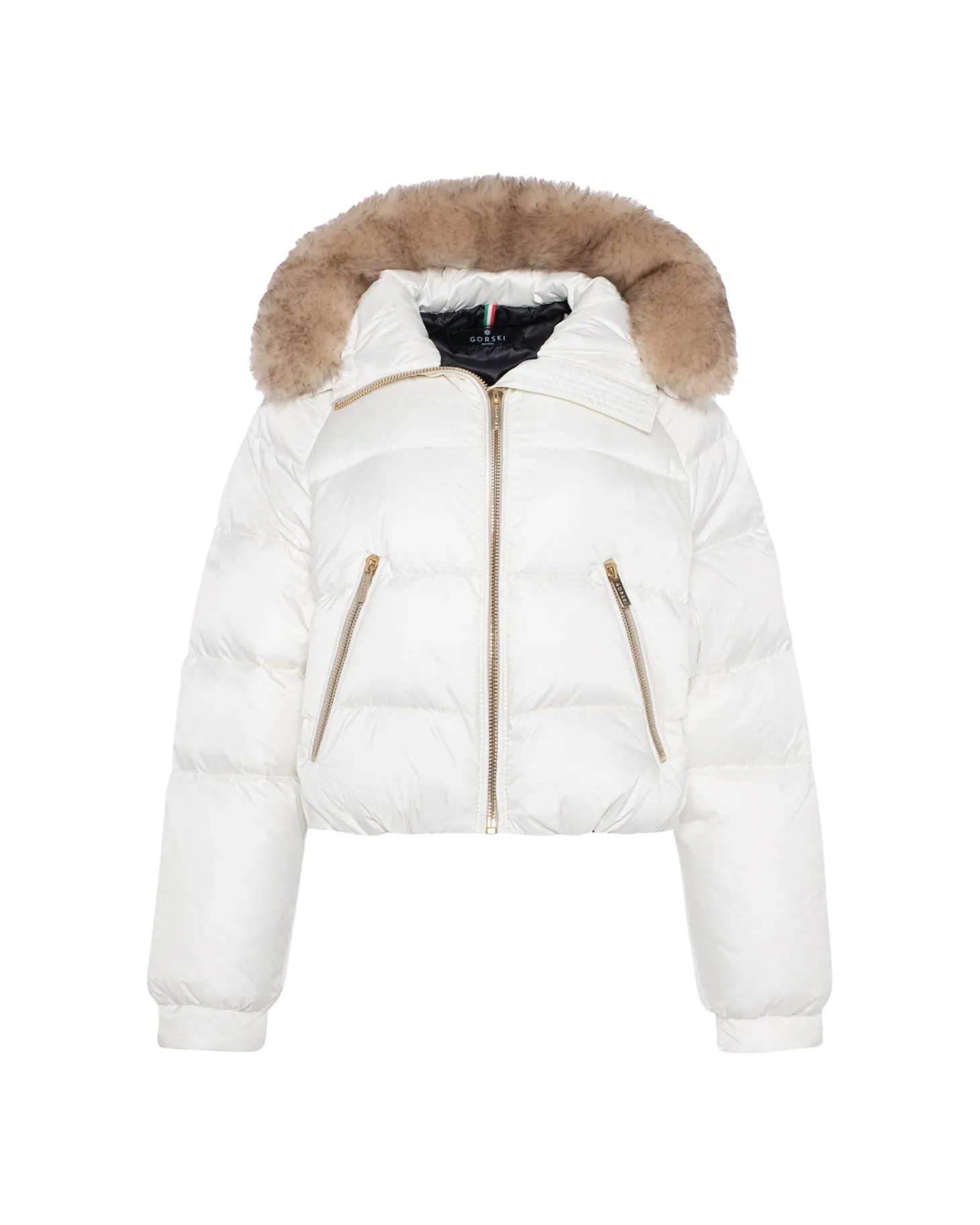 APRES-SKI JACKET WITH DETACHABLE TOSCANA LAMB HOOD TRIM