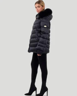 Après-Ski Jacket With Detachable Toscana Shearling Lamb Hood Trim