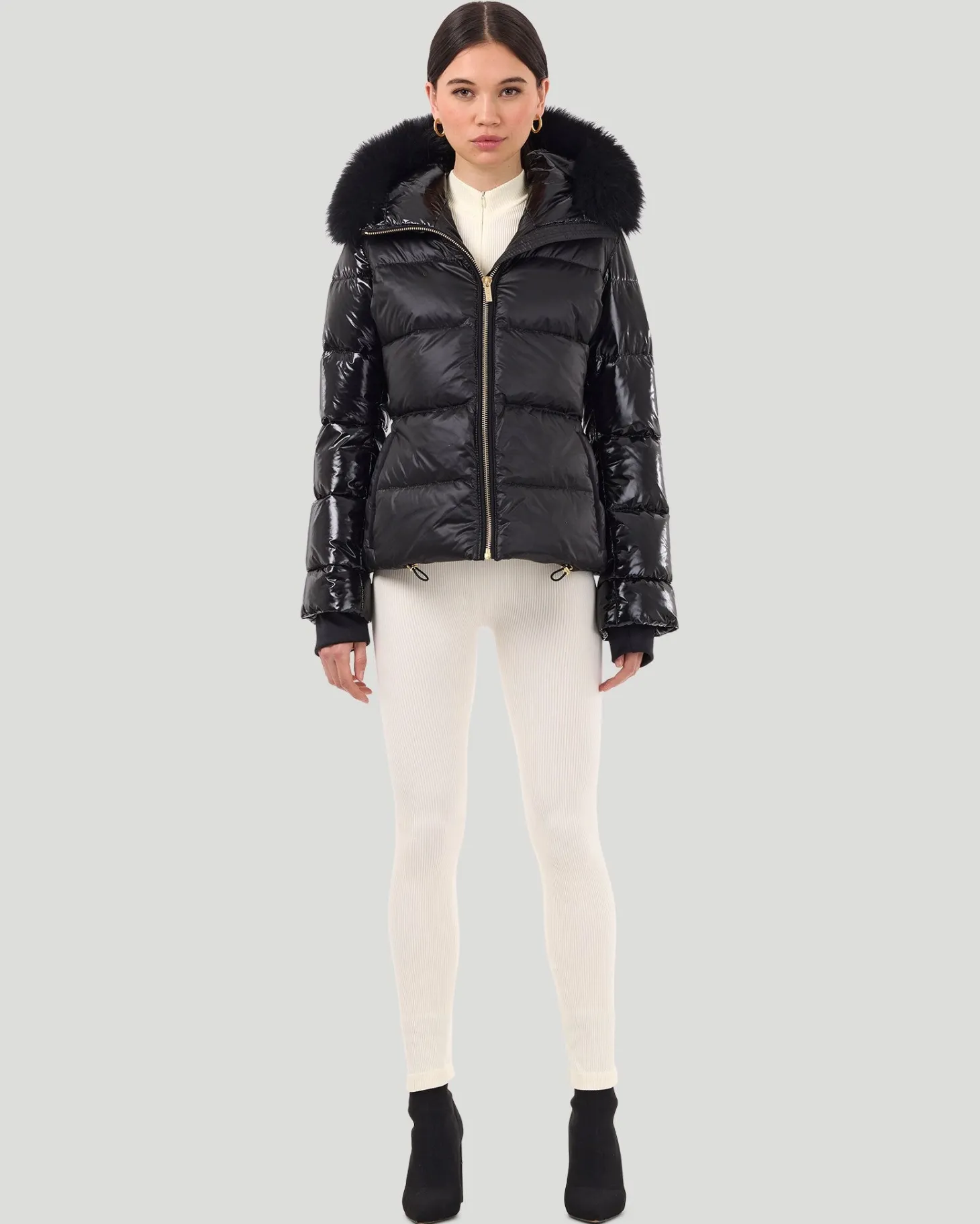 Après-Ski Jacket With Detachable Toscana Shearling Lamb Hood Trim