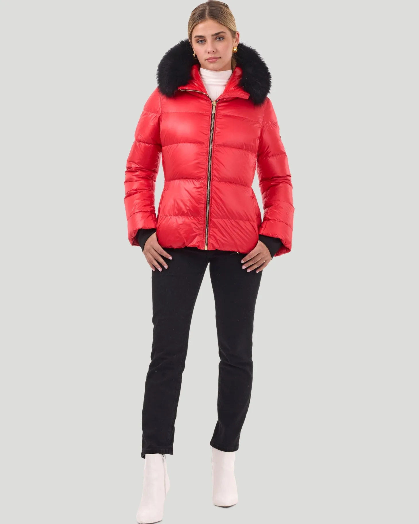 Après-Ski Jacket With Detachable Toscana Shearling Lamb Hood Trim
