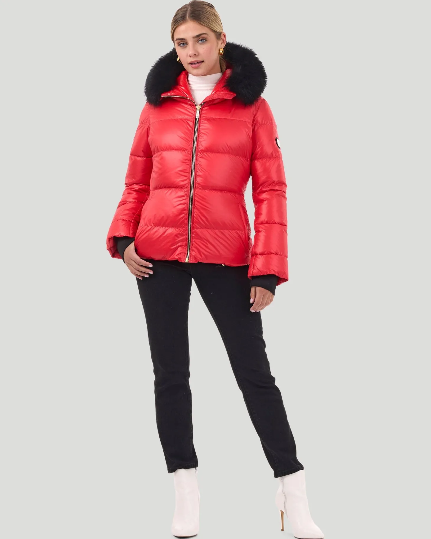 Après-Ski Jacket With Detachable Toscana Shearling Lamb Hood Trim