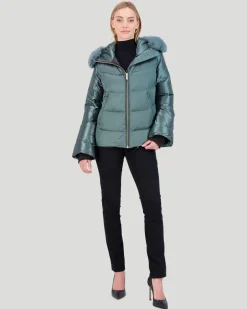 Après-Ski Jacket With Detachable Toscana Shearling Lamb Hood Trim