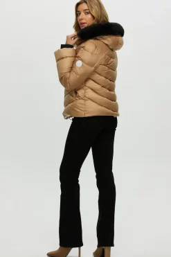 Après-Ski Jacket With Detachable Toscana Shearling Lamb Hood Trim