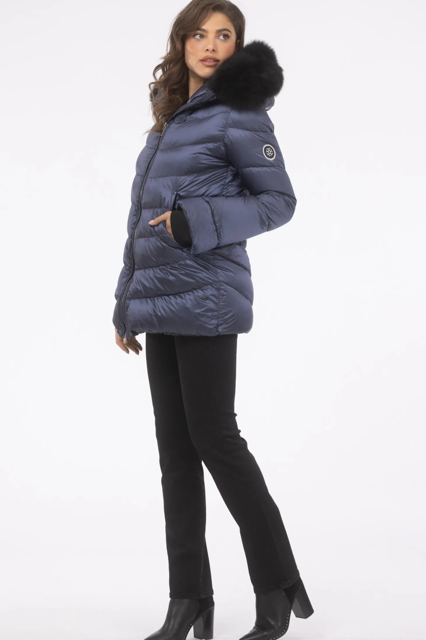 Après-Ski Jacket With Detachable Toscana Shearling Lamb Hood Trim