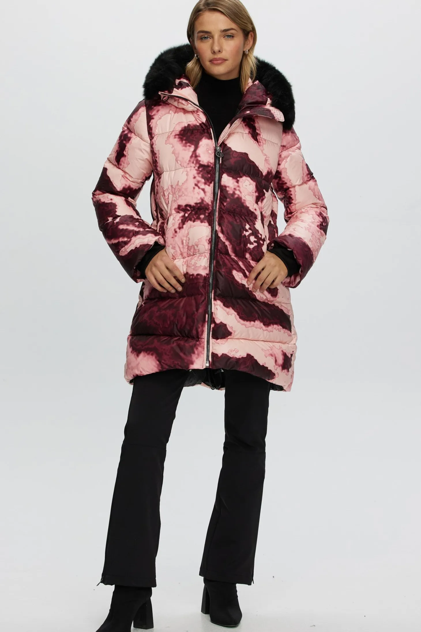 Après-Ski Jacket With Detachable Toscana Shearling Lamb Hood Trim