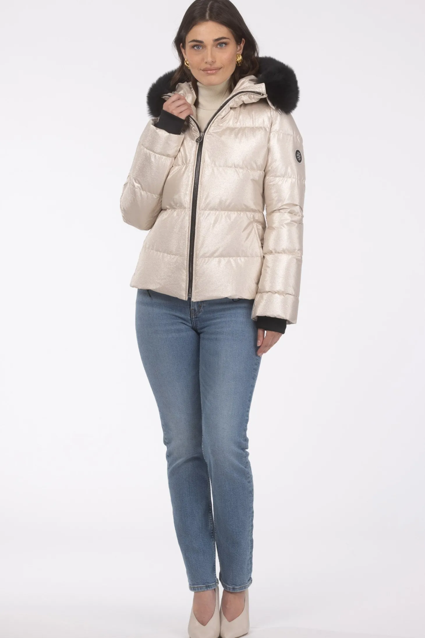 Après-Ski Jacket With Detachable Toscana Shearling Lamb Hood Trim