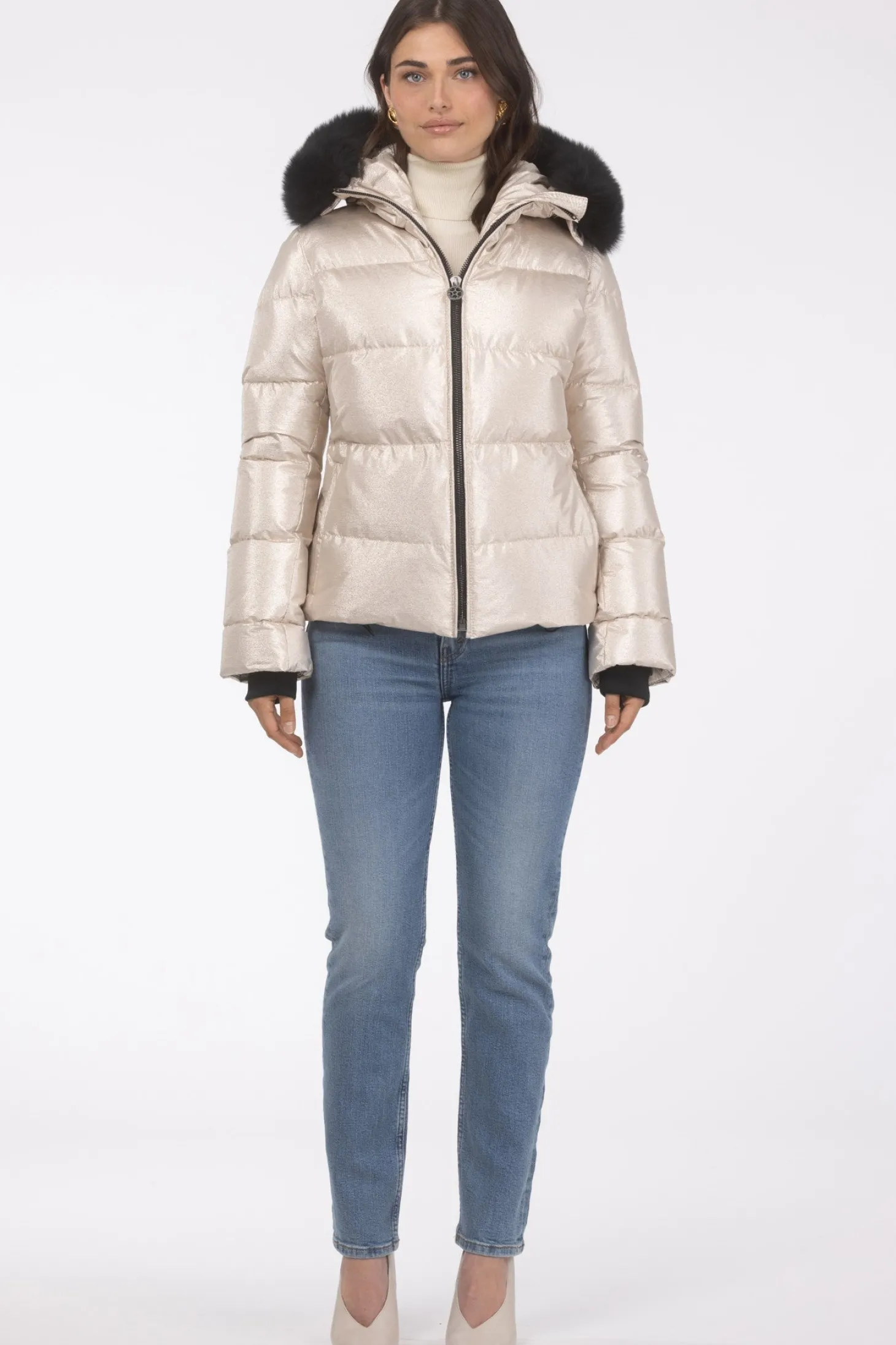 Après-Ski Jacket With Detachable Toscana Shearling Lamb Hood Trim