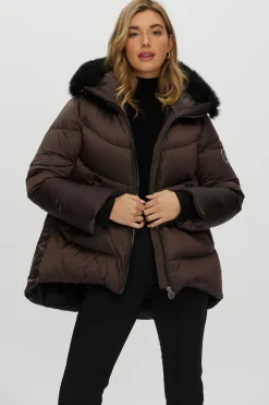 Après-Ski Jacket With Detachable Toscana Shearling Lamb Hood Trim