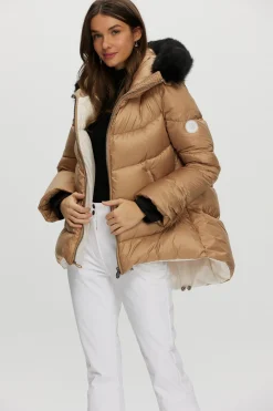 Après-Ski Jacket With Detachable Toscana Shearling Lamb Hood Trim