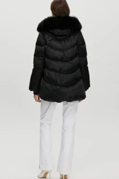 Après-Ski Jacket With Detachable Toscana Shearling Lamb Hood Trim