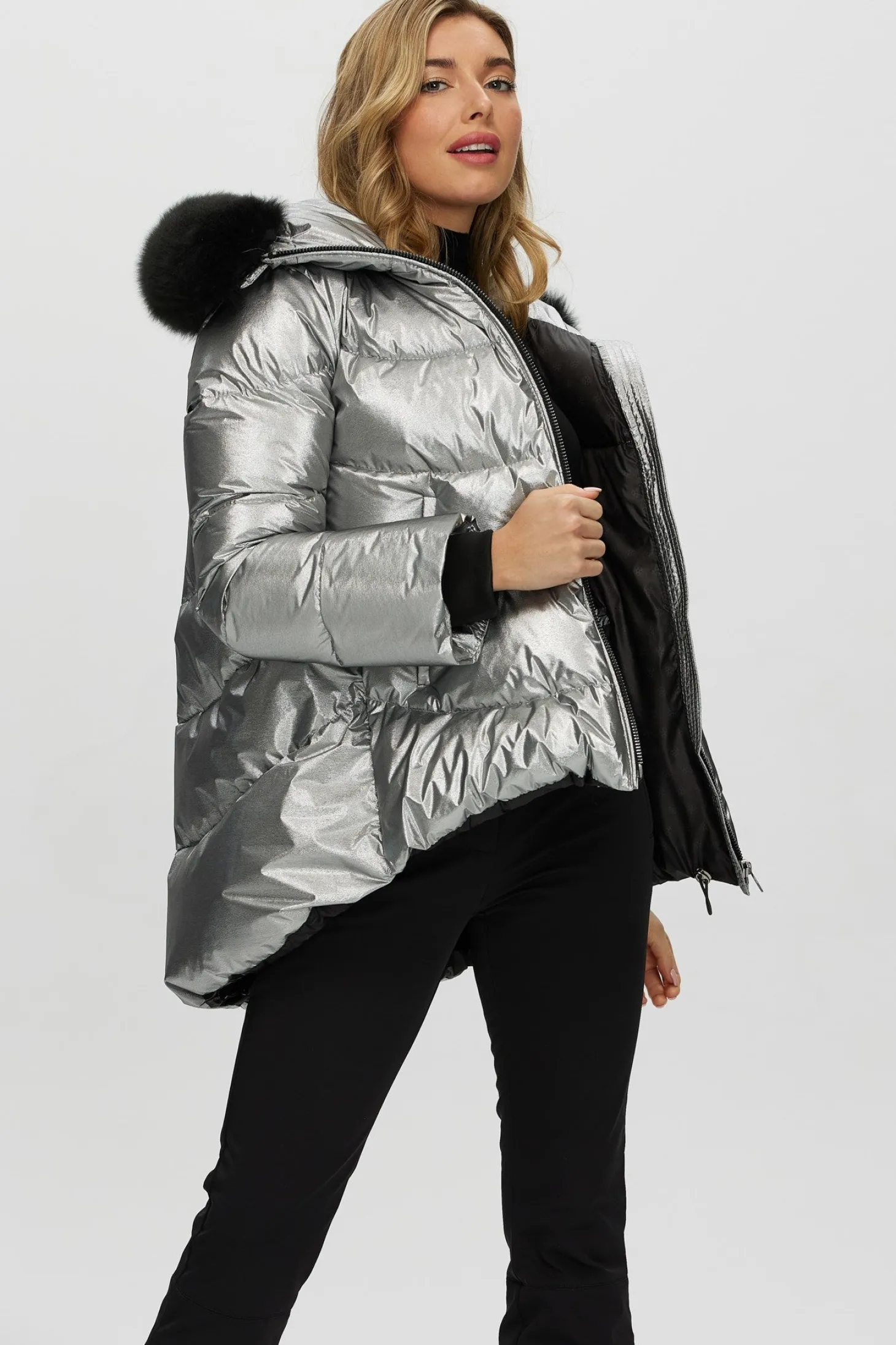 Après-Ski Jacket With Detachable Toscana Shearling Lamb Hood Trim
