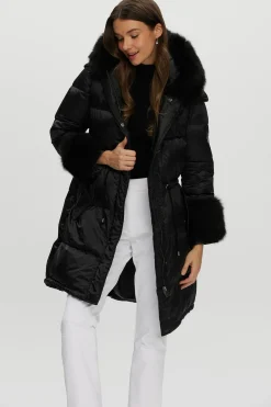 Après-Ski Jacket With Detachable Toscana Shearling Lamb Hood Trim & Toscana Shearling Lamb Cuffs