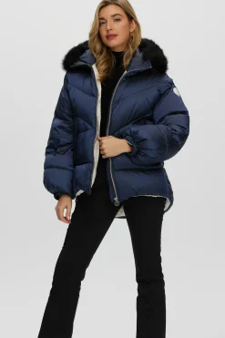Après-Ski Jacket With Detachable Toscana Shearling Lamb Hood Trim
