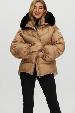 Après-Ski Jacket With Detachable Toscana Shearling Lamb Hood Trim