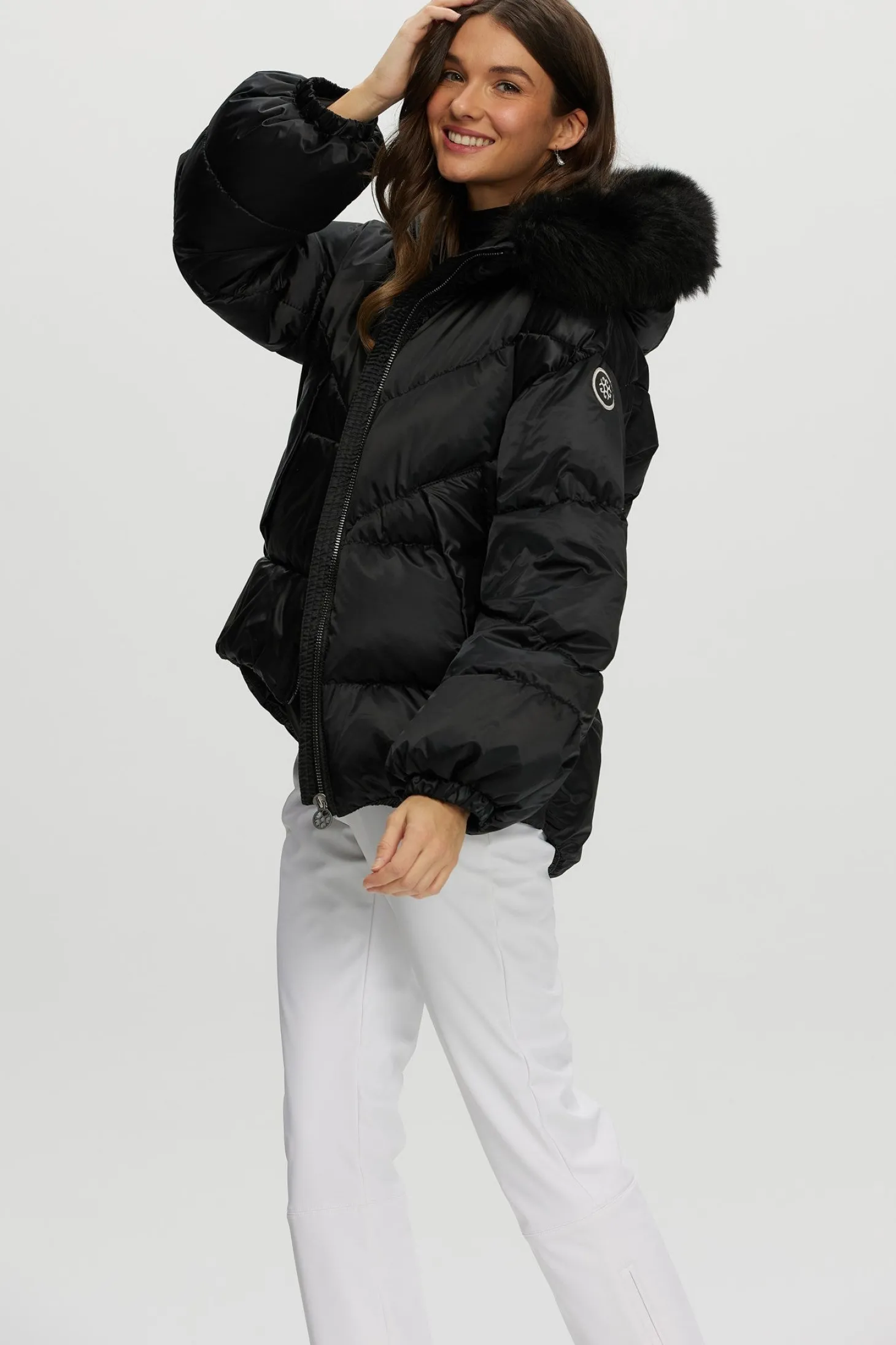 Après-Ski Jacket With Detachable Toscana Shearling Lamb Hood Trim