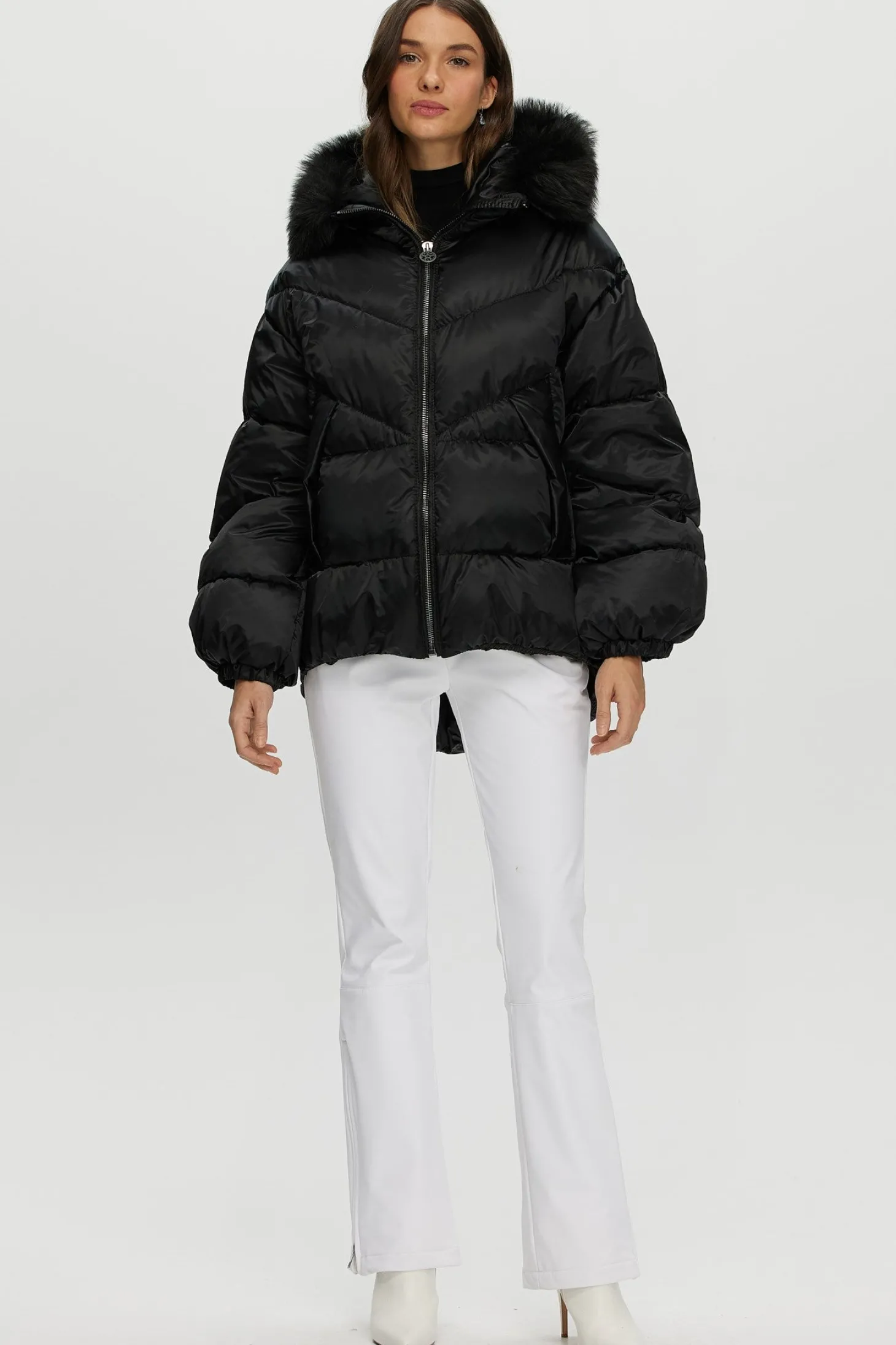 Après-Ski Jacket With Detachable Toscana Shearling Lamb Hood Trim