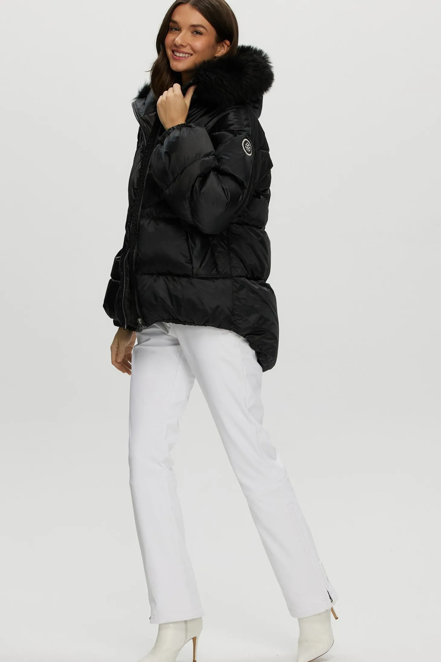 Après-Ski Jacket With Detachable Toscana Shearling Lamb Hood Trim