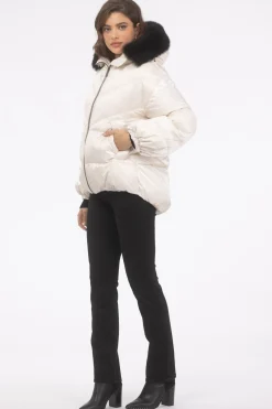Après-Ski Jacket With Detachable Toscana Shearling Lamb Hood Trim