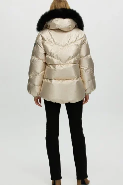 Après-Ski Jacket With Detachable Toscana Shearling Lamb Hood Trim