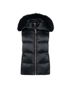 Après-Ski Vest With Detachable Toscana Shearling Lamb Hood Trim