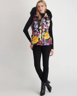 Après-Ski Vest With Detachable Toscana Shearling Lamb Hood Trim