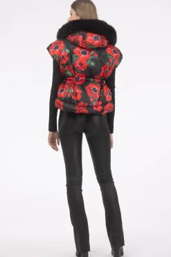 Après-Ski Vest With Detachable Toscana Shearling Lamb Hood Trim