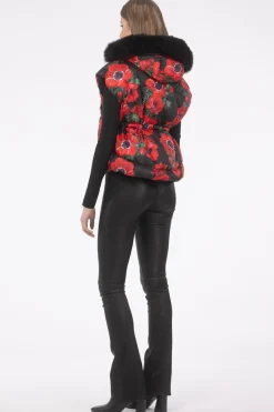 Après-Ski Vest With Detachable Toscana Shearling Lamb Hood Trim