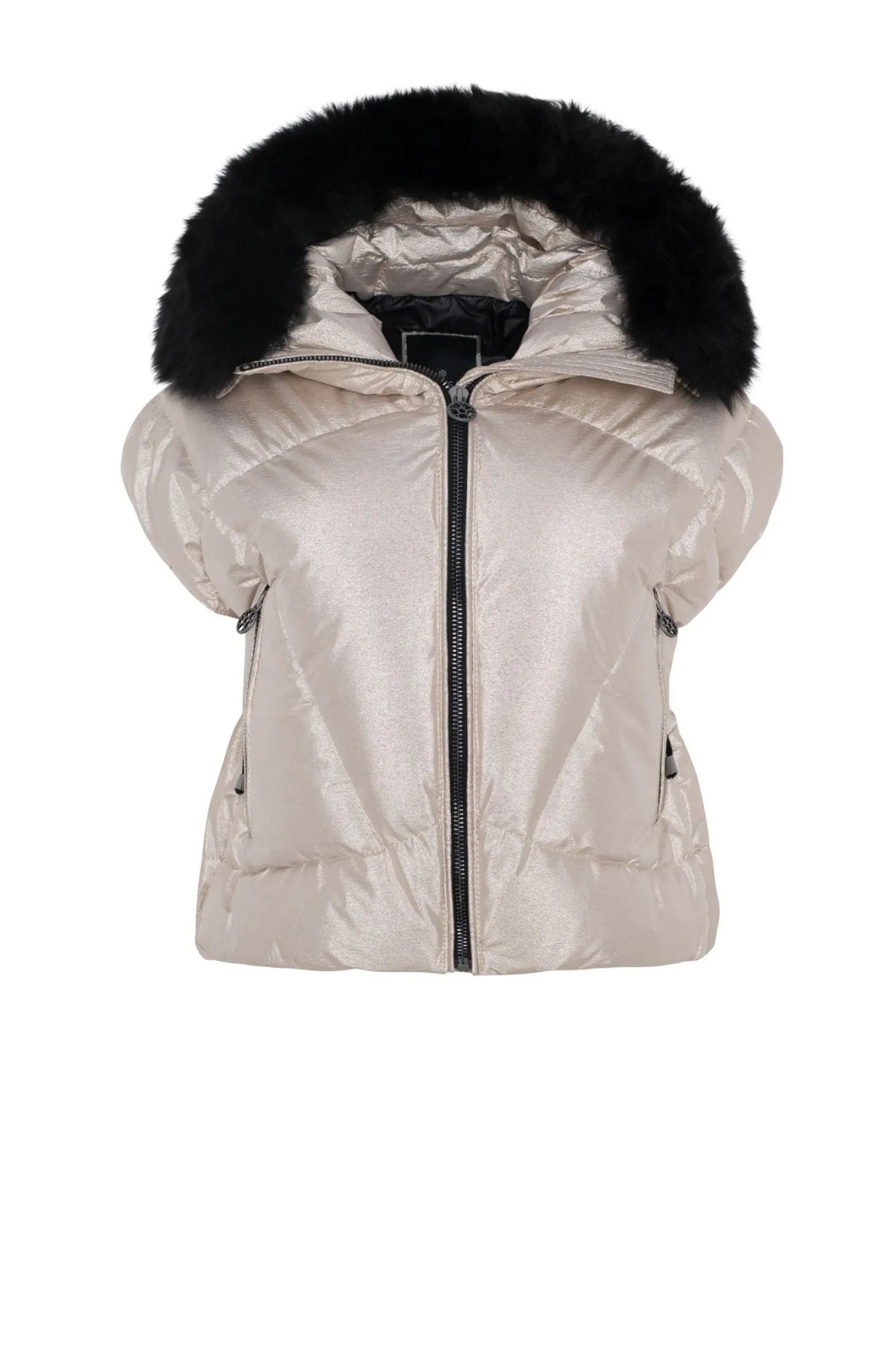 Après-Ski Vest With Detachable Toscana Shearling Lamb Hood Trim