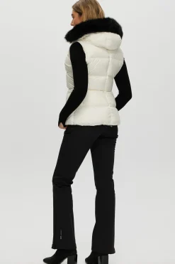 Après-Ski Vest With Detachable Toscana Shearling Lamb Hood Trim