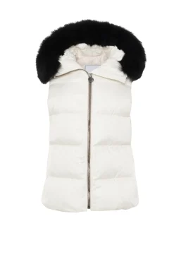 Après-Ski Vest With Detachable Toscana Shearling Lamb Hood Trim