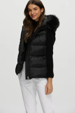 Après-Ski Vest With Detachable Toscana Shearling Lamb Hood Trim