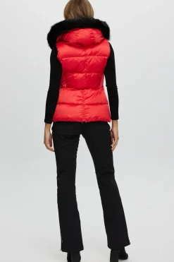 Après-Ski Vest With Detachable Toscana Shearling Lamb Hood Trim