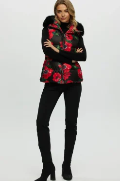 Après-Ski Vest With Detachable Toscana Shearling Lamb Hood Trim