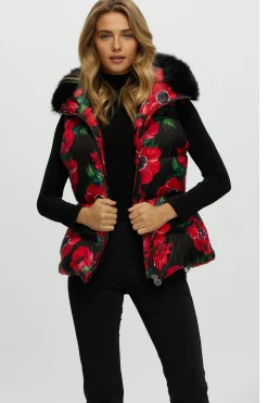 Après-Ski Vest With Detachable Toscana Shearling Lamb Hood Trim