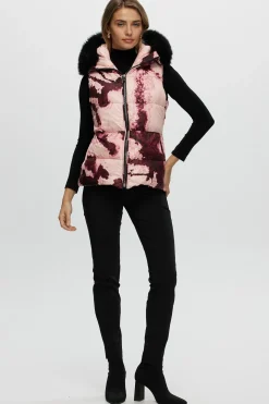 Après-Ski Vest With Detachable Toscana Shearling Lamb Hood Trim