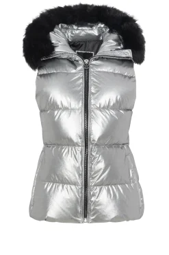 Après-Ski Vest With Detachable Toscana Shearling Lamb Hood Trim