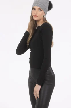 Cable Knit Select Cashmere Hat With Select Lamb Pom