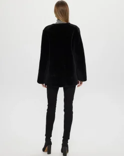 Collarless Select Shearling Lamb Jacket