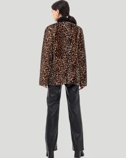 Collarless Select Shearling Lamb Jacket