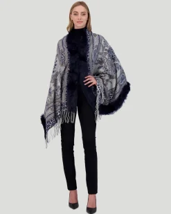 Double Face Stole With Toscana Lamb Trim