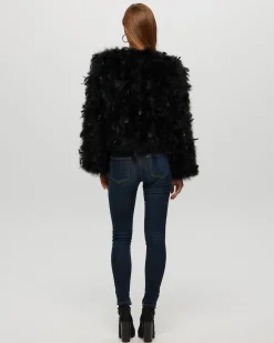 Feather Cropped Jacket