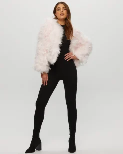 Feather Cropped Jacket