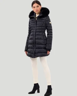 Horizontal Après-Ski Jacket With Detachable Toscana Shearling Lamb Hood Trim