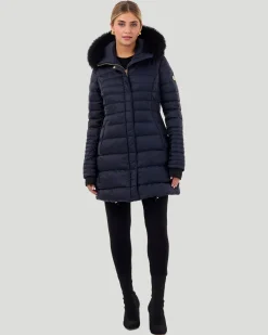 Horizontal Après-Ski Jacket With Detachable Toscana Shearling Lamb Hood Trim