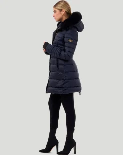 Horizontal Après-Ski Jacket With Detachable Toscana Shearling Lamb Hood Trim