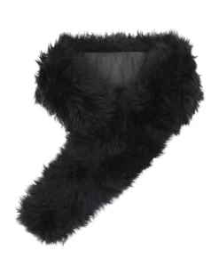 KNIT CASHMERE GOAT PULL-THROUGH SCARF